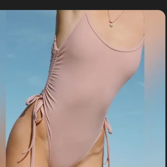 GNASH String One-Piece Swimsuit / color dusty / NWT - Picture 4 of 4